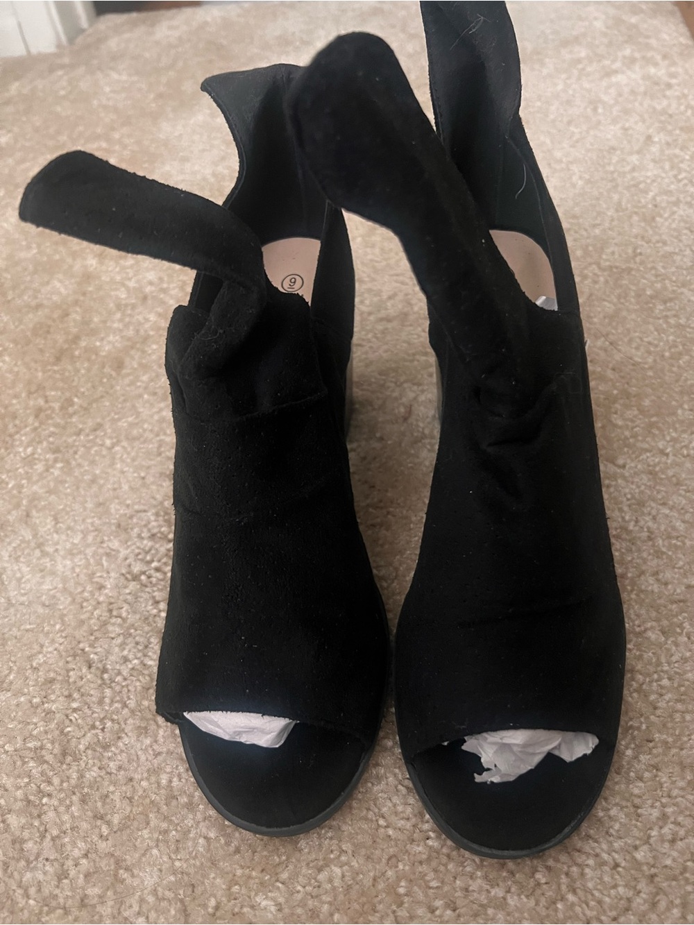 Nature Breeze Block Heel Peep Toe Bootd